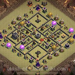 Base plan (layout), Town Hall Level 9 for clan wars (#137)