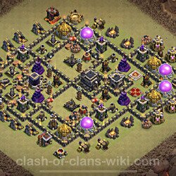 Base plan (layout), Town Hall Level 9 for clan wars (#139)