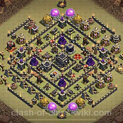 Base plan (layout), Town Hall Level 9 for clan wars (#2)