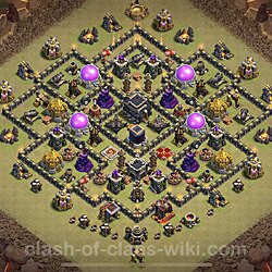 Base plan (layout), Town Hall Level 9 for clan wars (#20)