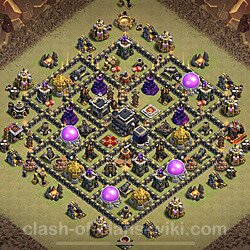 Base plan (layout), Town Hall Level 9 for clan wars (#22)