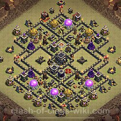 Base plan (layout), Town Hall Level 9 for clan wars (#23)