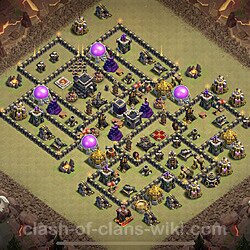 Base plan (layout), Town Hall Level 9 for clan wars (#25)