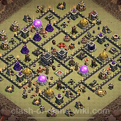 Base plan (layout), Town Hall Level 9 for clan wars (#28)
