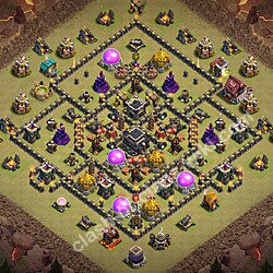 Base plan (layout), Town Hall Level 9 for clan wars (#3417)