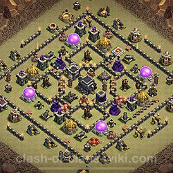Die Base Rathaus LvL 9 für Clan Krieg (#6)