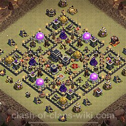 Base plan (layout), Town Hall Level 9 for clan wars (#71)
