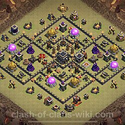 Base plan (layout), Town Hall Level 9 for clan wars (#73)