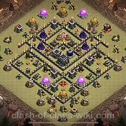 Base plan (layout), Town Hall Level 9 for clan wars (#78)