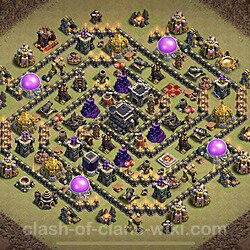 Base plan (layout), Town Hall Level 9 for clan wars (#81)
