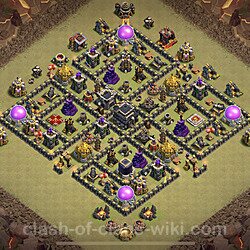 Base plan (layout), Town Hall Level 9 for clan wars (#84)