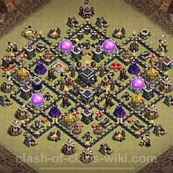 Base plan (layout), Town Hall Level 9 for clan wars (#92)