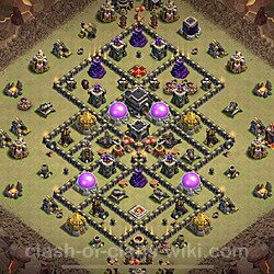 Base plan (layout), Town Hall Level 9 for clan wars (#93)