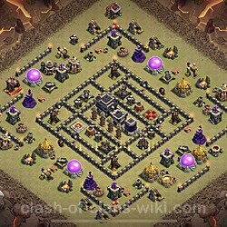 Base plan (layout), Town Hall Level 9 for clan wars (#94)