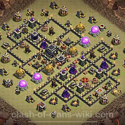 Base plan (layout), Town Hall Level 9 for clan wars (#96)