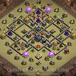 Base plan (layout), Town Hall Level 9 for clan wars (#99)