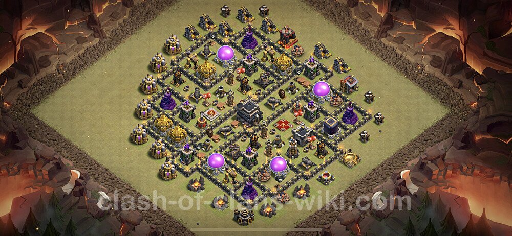 Die Maximal Clan War Base RH9 + Link, Anti Alles 2023 - COC Rathaus Level 9 Kriegsbase (CK / CW), #116