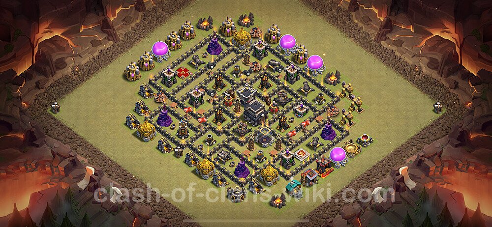 TH9 Max Levels War Base Plan with Link, Anti Everything, Copy Town Hall 9 CWL Design 2024, #1699