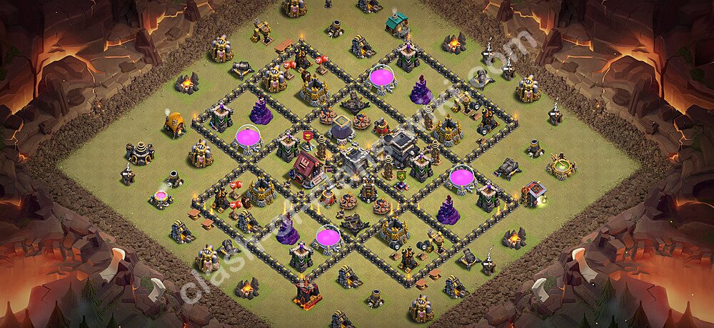 Top Anti 2 Etoiles Base de Guerre HDV 9 + Lien (Link), Anti tout 2026 gdc - Hôtel de Ville 9 Base Copier, #3245