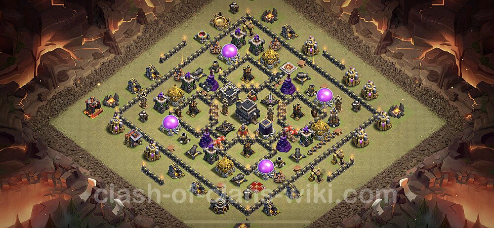 TH9 Max Levels War Base Plan with Link, Anti Everything, Hybrid, Copy Town Hall 9 CWL Design 2023, #6