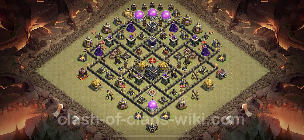 TH9 Max Levels War Base Plan with Link, Anti Everything, Copy Town Hall 9 CWL Design 2023, #64