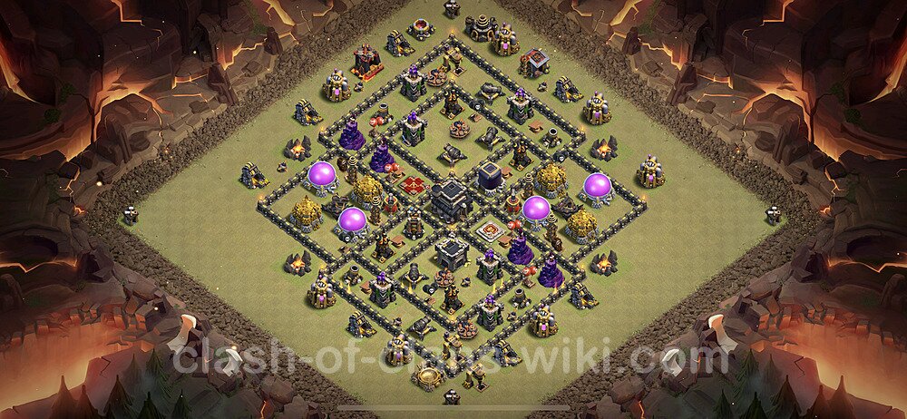 Best Anti 3 Stars War Base TH9 with Link, Anti Everything 2023 - Town Hall  Level 9 CWL Base Copy, #69